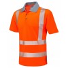 Leo Workwear Woolacombe Class 2 Orange Hi Vis Polo Shirt